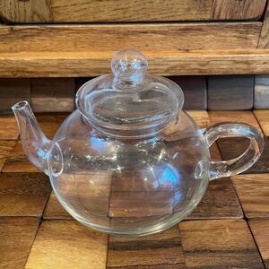 Clear Glass Small Teapot